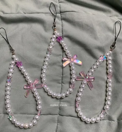 Pink Tea Phone Charms